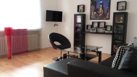 City Living Wohnzimmer Apartment zur Miete in Herford